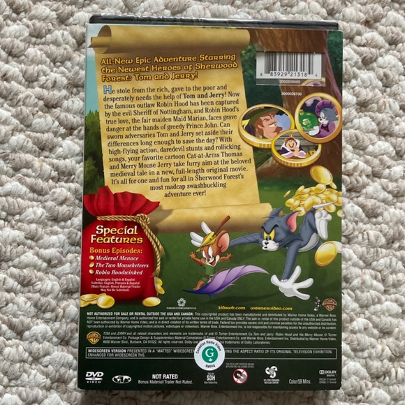 TOM and JERRY - Robin Hood and his Merry Mouse original movie - Picture 2 of 3